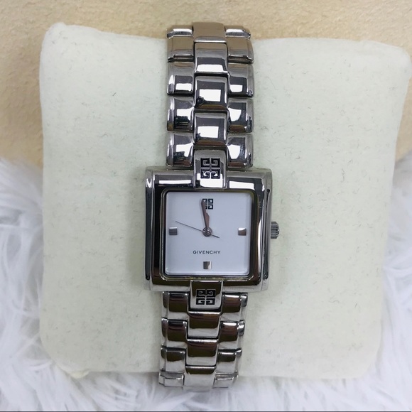 GIVENCHY SS UNISEX WATCH SQUARE FACE VGC - Picture 2 of 8